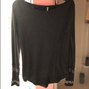 Free People thermal top size large